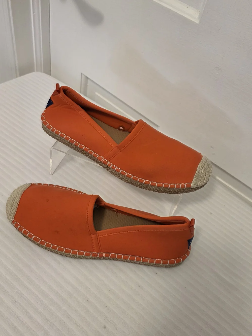 Sea Star Women's Orange Beachcomber Espadrilles - Beachwear Size 9, Colorful